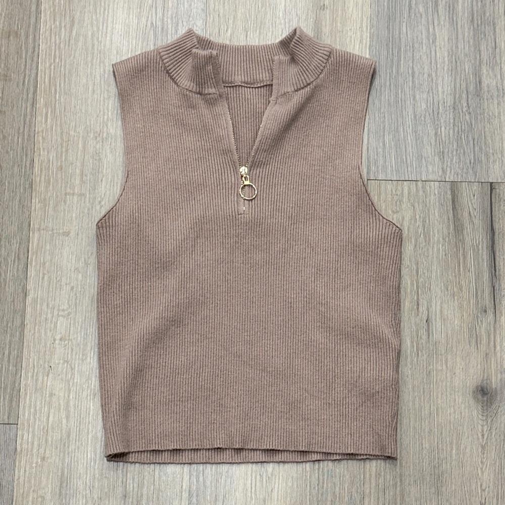 Sleeveless Sweater Tank